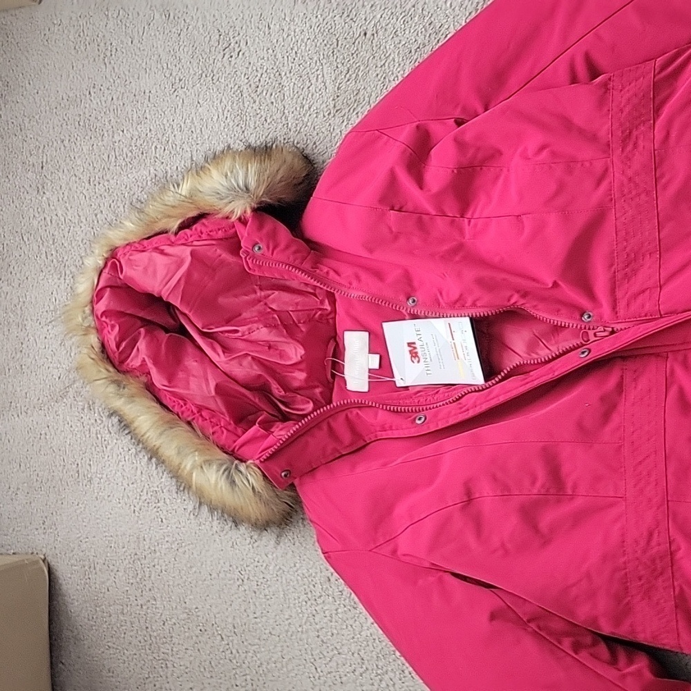 NWT Woman Within Feather Down Faux Fur Lined Hood Parka - Picture 4 of 14